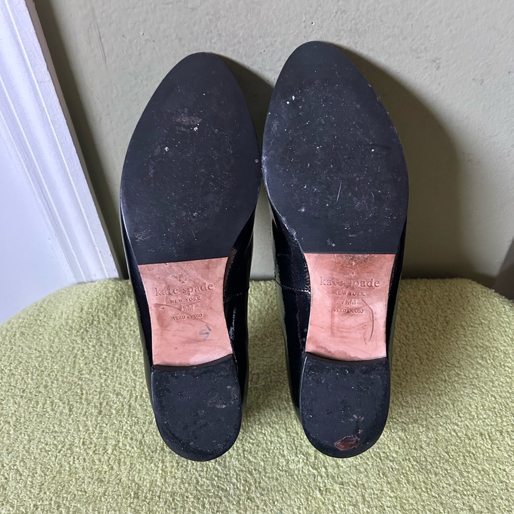 Kate Spade Black Patent Leather Loafers - Picture 10 of 11